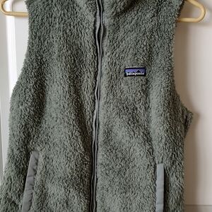 Patagonia Los Gatos Thermal Blue Fleece Vest Ladies Size Small